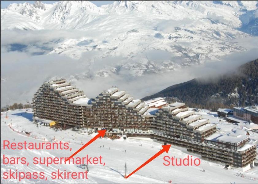 Studio Cosy 2100M Pied Des Pistes-Direct To Ski Slopes-Ski In Ski Out-La Plagne Aime 2000 Exteriér fotografie