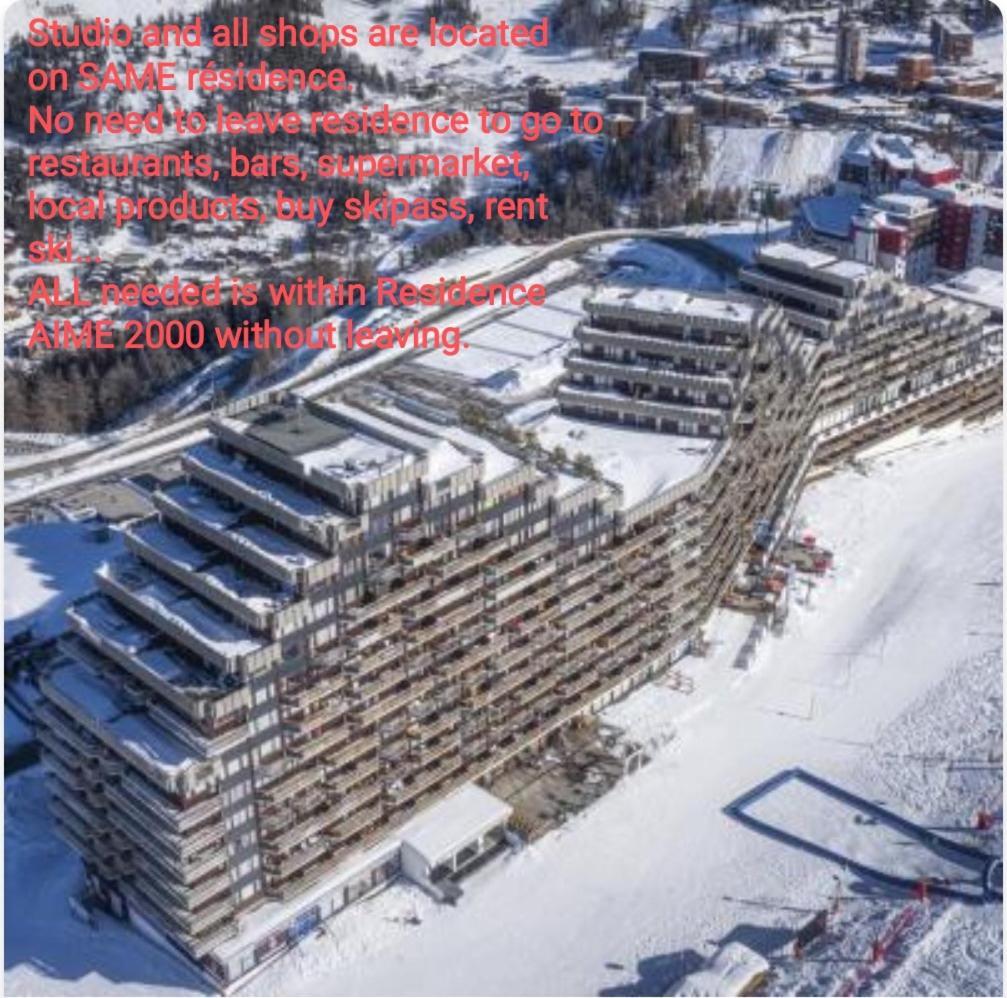 Studio Cosy 2100M Pied Des Pistes-Direct To Ski Slopes-Ski In Ski Out-La Plagne Aime 2000 Exteriér fotografie